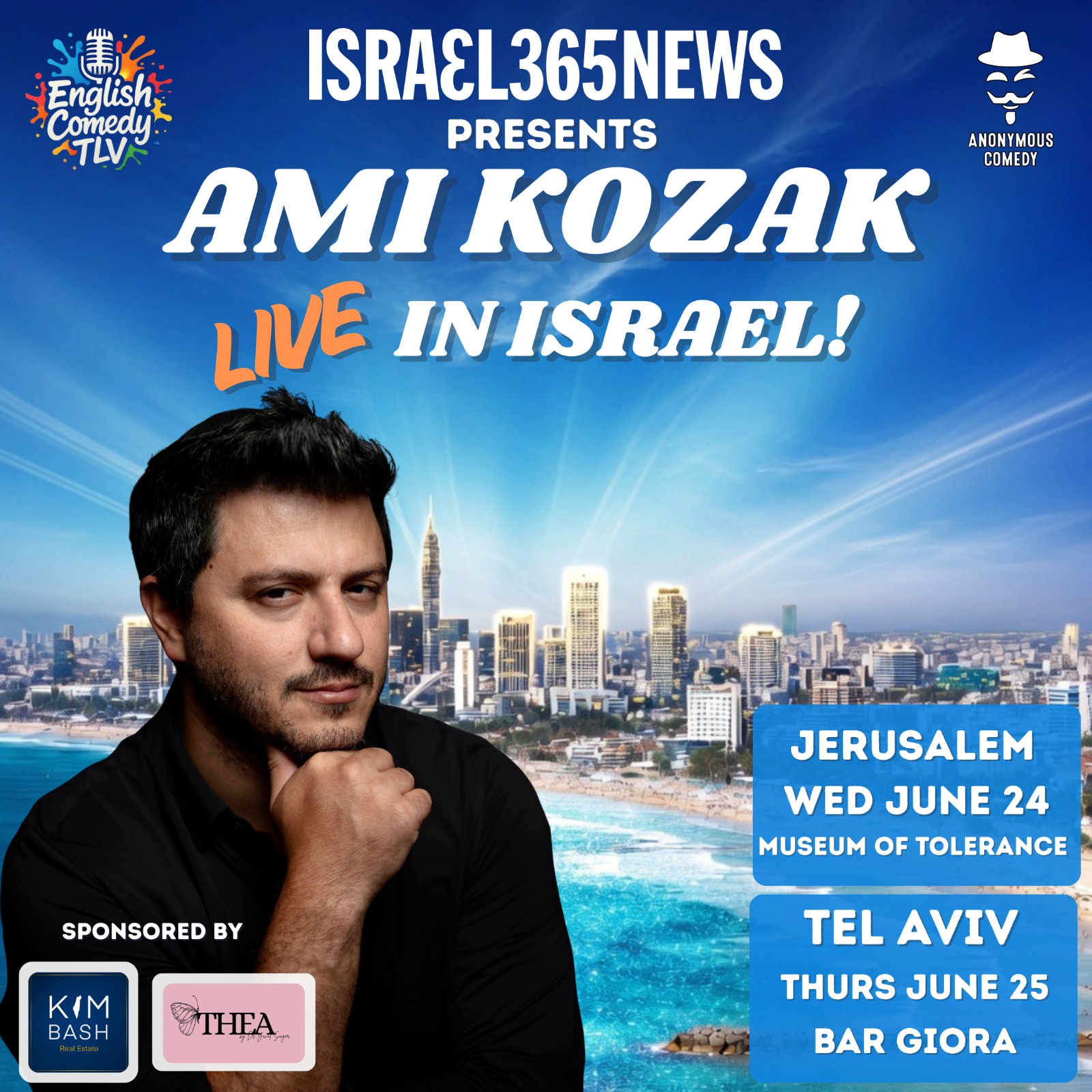 Ami Kozak Live in Israel flyer